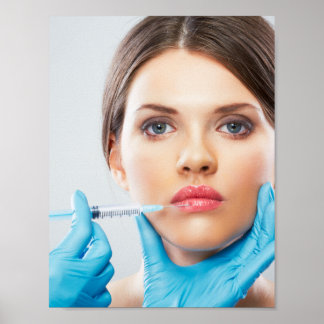 Poster Injection de botox et de remplissage par un médeci