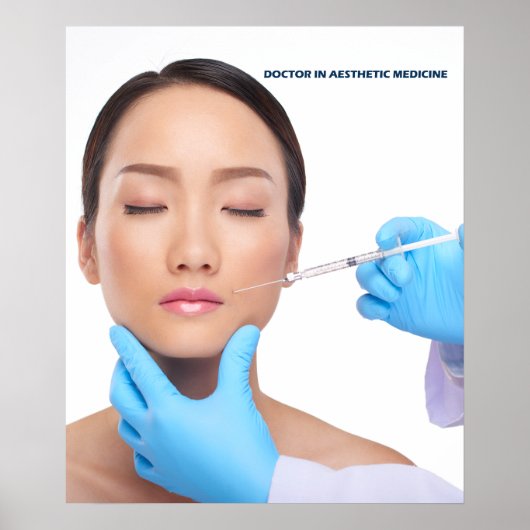 Poster Injection de botox et de remplissage par un médeci (Devant)