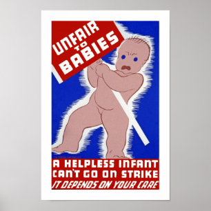 Poster Injuste envers les bébés