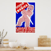 Poster Injuste pour les bébés 1938 WPA (Cuisine)