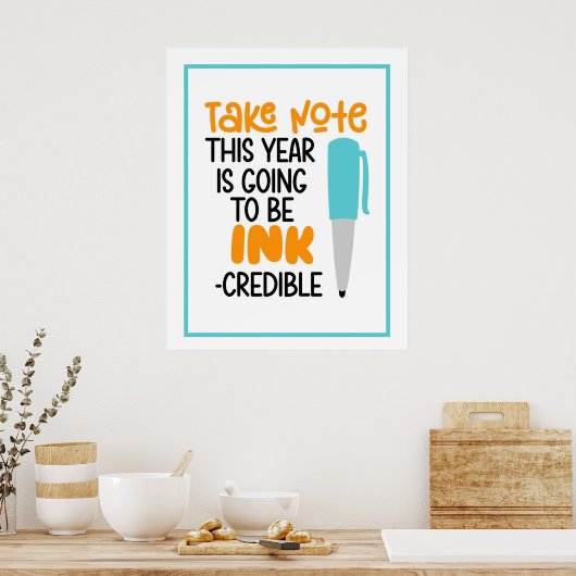 Poster Ink-Credible Year Ahead (Cuisine)