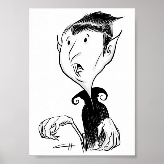 Poster Inktober - Vampire (Devant)