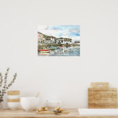 Poster 'Inner Harbor, Falmouth' (Cuisine)
