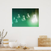 Poster Innovation créative et concept lumineux comme art (Cuisine)