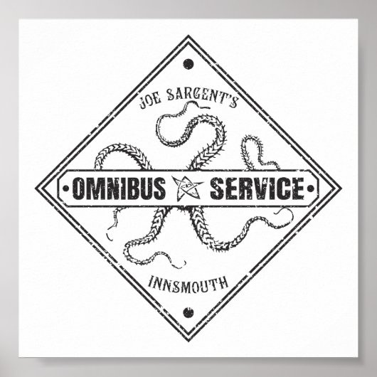 Poster Innsmouth Bus Service Joe Sargent (Devant)