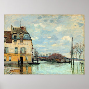 Poster Inondation d'Alfred Sisley à Port-Marly