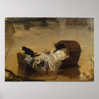 Poster Inondation de John Everett Millais