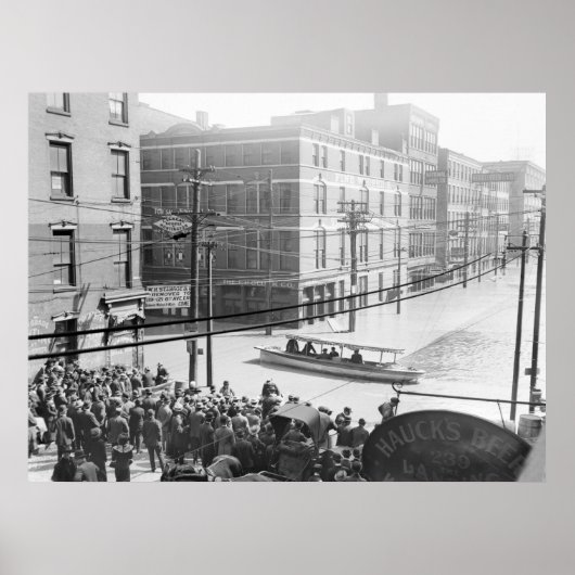 Poster Inondations de Cincinnati : 1910 (Devant)
