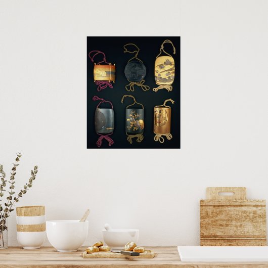 Poster Inro Coque, 19ème siècle (Cuisine)
