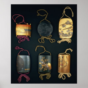 Poster Inro Coque, 19ème siècle