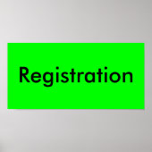 Poster Inscription (Devant)