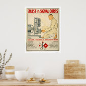 Poster Inscription au Corps des Signaux 1919 (Cuisine)