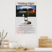 Poster Inscription de l'affiche droite (Cuisine)