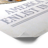 Poster Inscription vintage Dans La Marine (Coin)