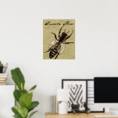 Poster Insecte de la faune de l'abeille Queen (Bureau à domicile)