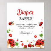 Poster insecte de l'amour baby shower de tombola de couch (Devant)