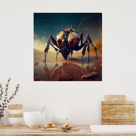 Poster insecte géant (Cuisine)