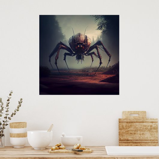 Poster insecte géant (Cuisine)
