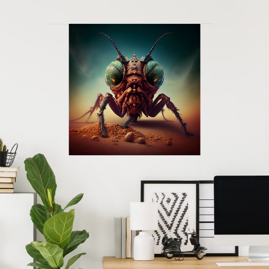 Poster insecte géant (Bureau à domicile)