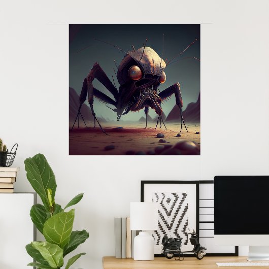 Poster insecte géant (Bureau à domicile)