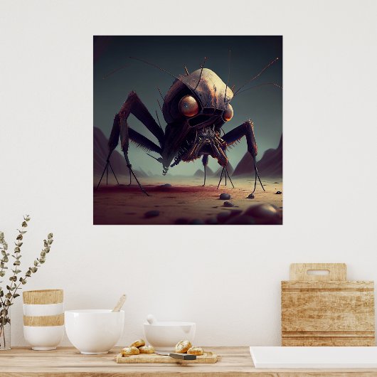 Poster insecte géant (Cuisine)