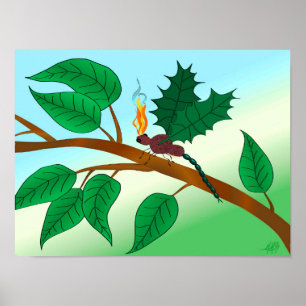 Poster Insectes De Verre À La Recherche - Snapdragon-Fly