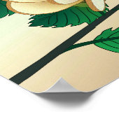 Poster Insectes de verre - Pain et papillon (Coin)