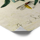 Poster Insectes par Jan van Kessel l'Ancien (Coin)