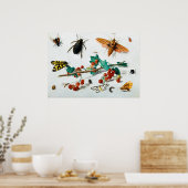 Poster Insectes par Jan van Kessel l'Ancien (Cuisine)