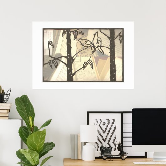 Poster Inséparables (Bureau à domicile)