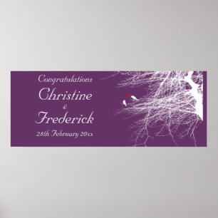 Poster Inséparables 2, bannière mariage décorative