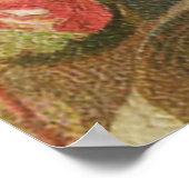 Poster Inséparables Coeur antique Vintage (Coin)