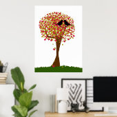 Poster Inséparables d'automne (Bureau à domicile)