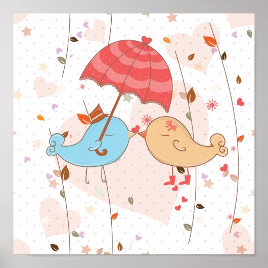 Poster Inséparables Mariage Valentines (Devant)