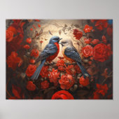 Poster Inséparables mignons (Devant)