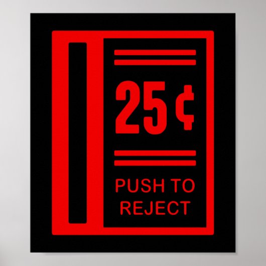 Poster Insérer Une Pièce Pour Jouer Jeu Vidéo Arcade (Devant)