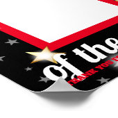 Poster Insérez photo couleur personnalisée employé du moi (Coin)