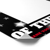 Poster Insérez photo couleur personnalisée employé du moi (Coin)