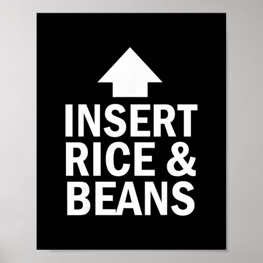 Poster Insert Rice And Beans Thanksgiving Pointing Arrow  (Devant)