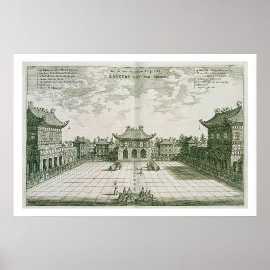 Poster Inside the Imperial Palace, from an account of a D (Devant)