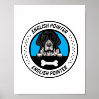 Insigne d'illustration de pointeur anglais
