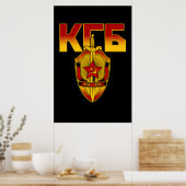 Poster Insigne du KGB russe époque soviétique (Cuisine)