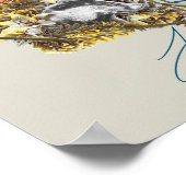 Poster Insigne floral HOGWARTS™ (Coin)