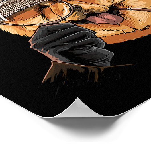 Poster Inspecteur Chow Chow Chow Amoureux des chiens 131 (Coin)