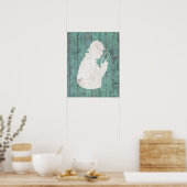 Poster Inspecteur vintage - Enquêteur (Cuisine)