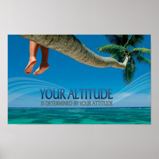 Poster inspirant bonne attitude