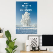 Poster inspirant "Build The Door" (Bureau à domicile)