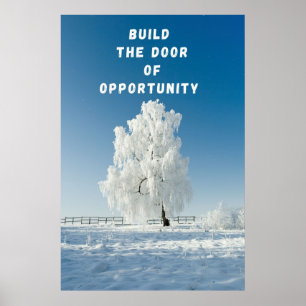 Poster inspirant "Build The Door"