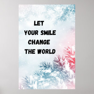 Poster inspirant d'art mural "Change the World"