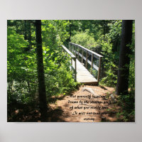 Poster inspirant de Bridge Through the Woods